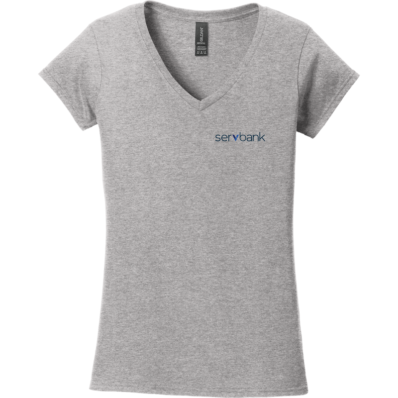 Servbank Softstyle Ladies Fit V-Neck T-Shirt