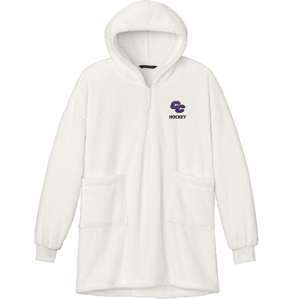 Curry College Plush Poncho