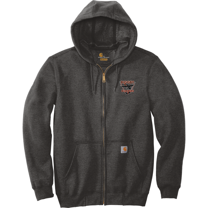 Biggby Bombers Carhartt Midweight Hooded Zip-Front Sweatshirt