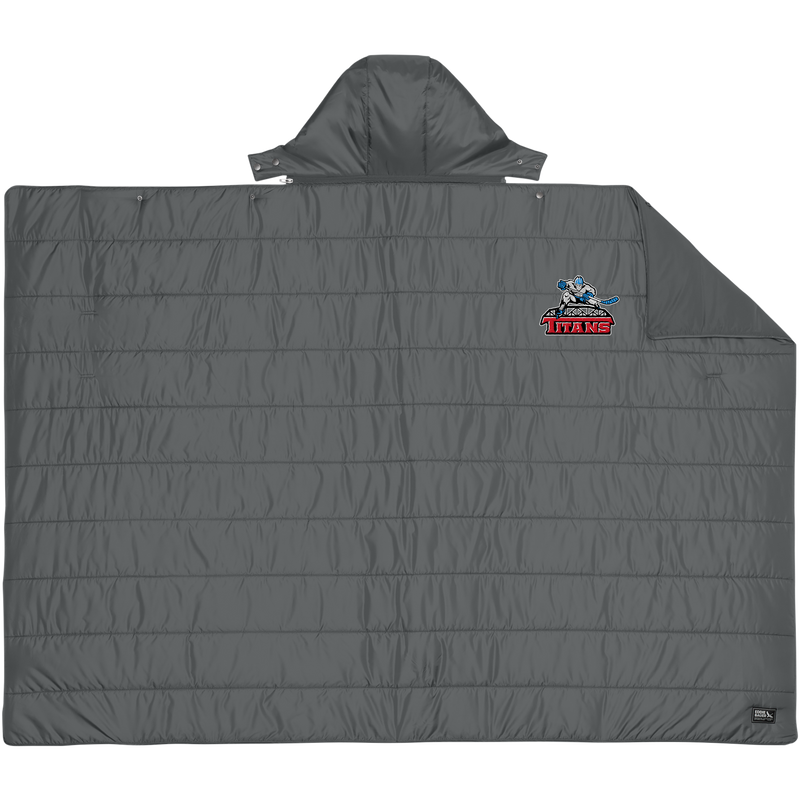 NJ Titans Eddie Bauer Puffy Camp Poncho