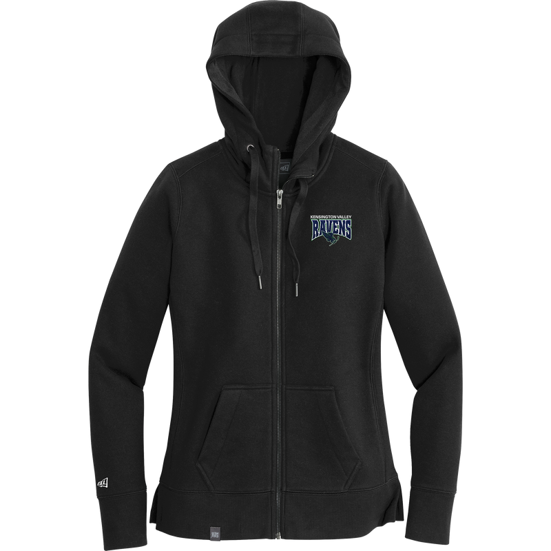 Kensington Valley Ravens New Era Ladies French Terry Full-Zip Hoodie