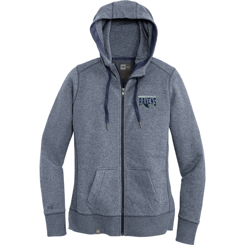 Kensington Valley Ravens New Era Ladies French Terry Full-Zip Hoodie