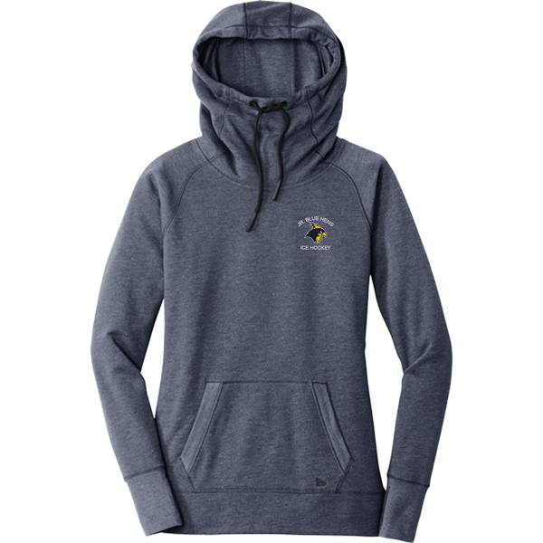 Delaware Jr. Blue Hens New Era Ladies Tri-Blend Fleece Pullover Hoodie