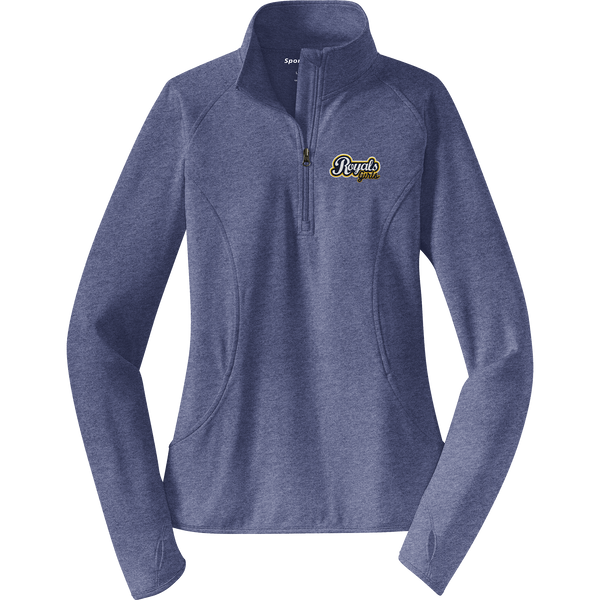 Royals Girls Ladies Sport-Wick Stretch 1/4-Zip Pullover