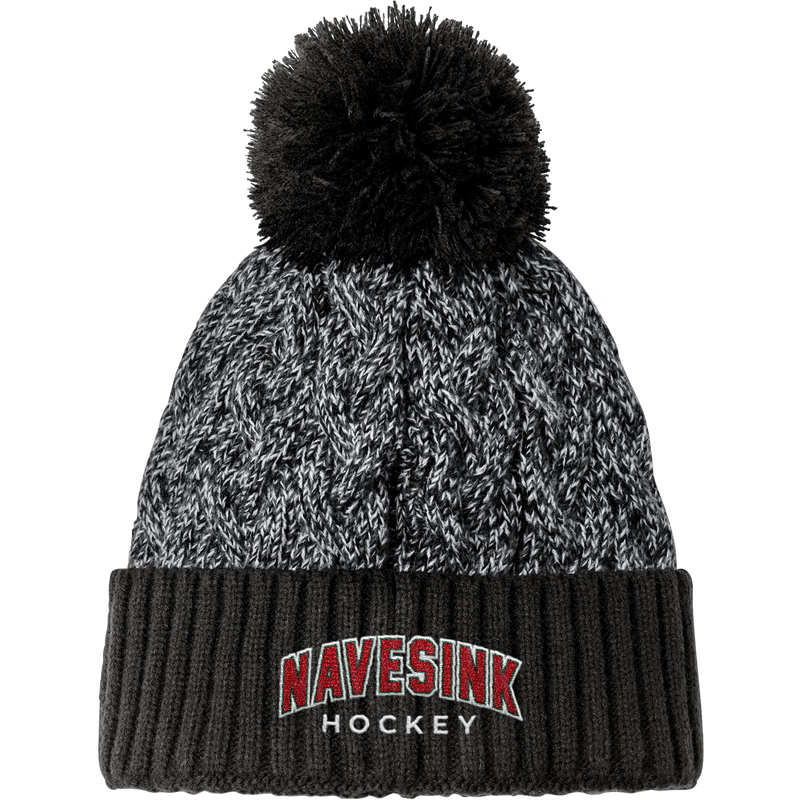 Navesink New Era Marled Knit Pom Beanie