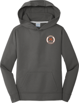 Biggby Bobcats Youth Performance Fleece Pullover Hooded Sweatshirt