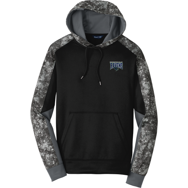 Kensington Valley Ravens Sport-Wick Mineral Freeze Fleece Colorblock Hooded Pullover
