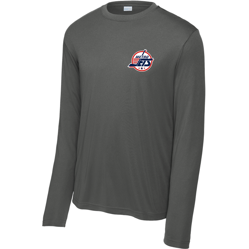 Metro Jets Youth Long Sleeve PosiCharge Competitor Tee
